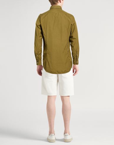 Man Shirt Military green Size L Cotton