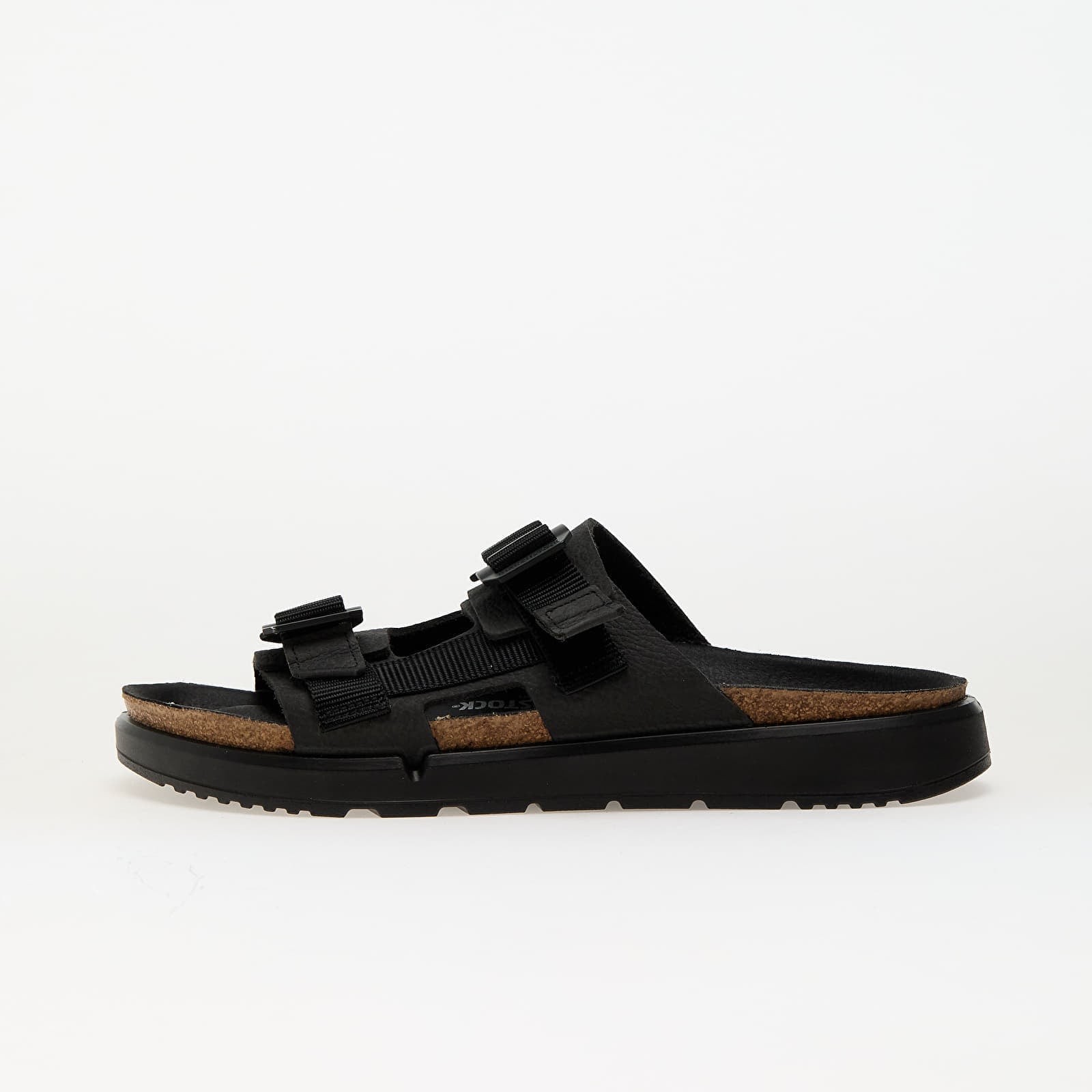 Shoes Birkenstock Shinjuku 2 Strap Natural Leather/Textile Black