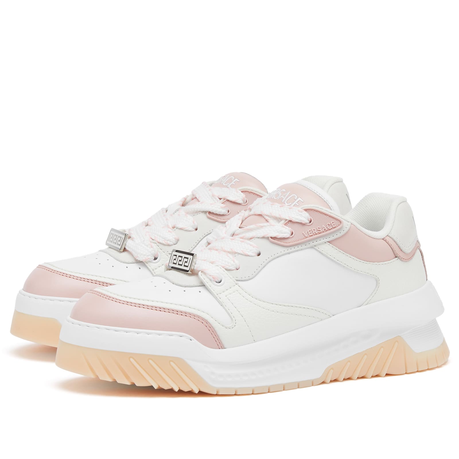 Women's Sneaker in Leather in Rose