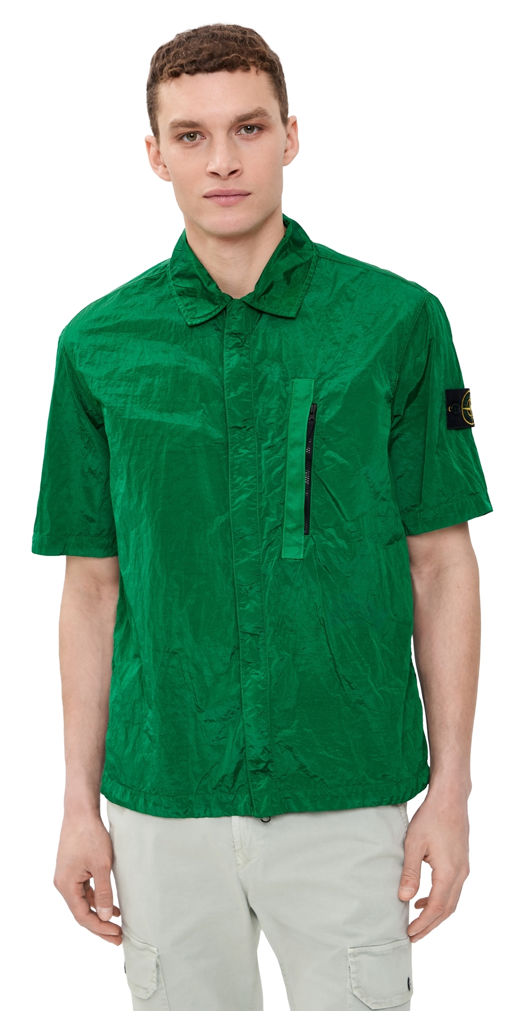 Nylon Metal Shirt Malachite