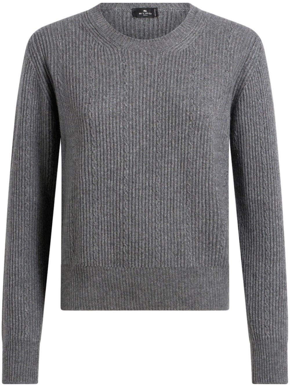 Ribbed-knit jumper - Grey