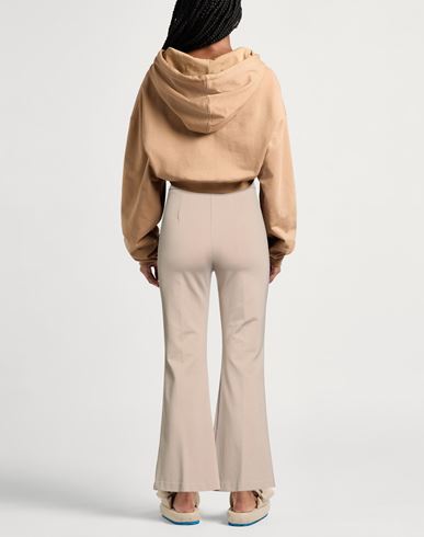 Luckylu Milano Woman Pants Beige Size 10 Viscose, Polyamide, Elastane