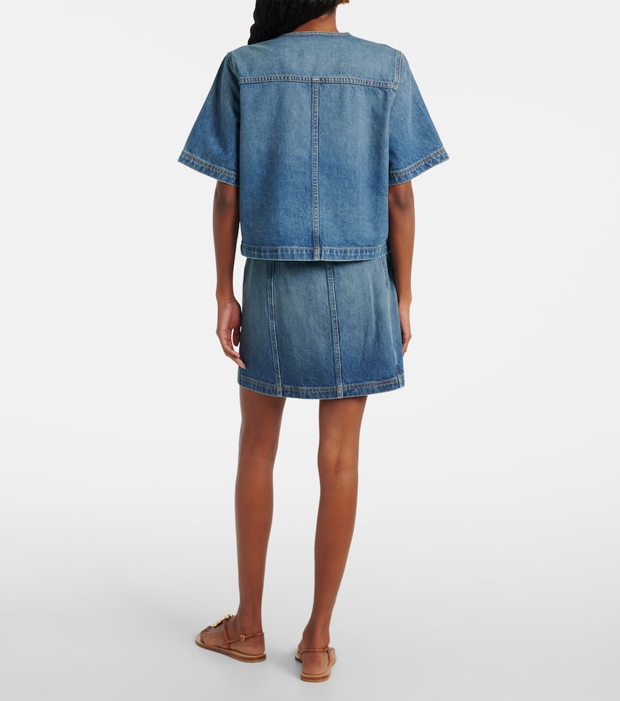 Serge denim top