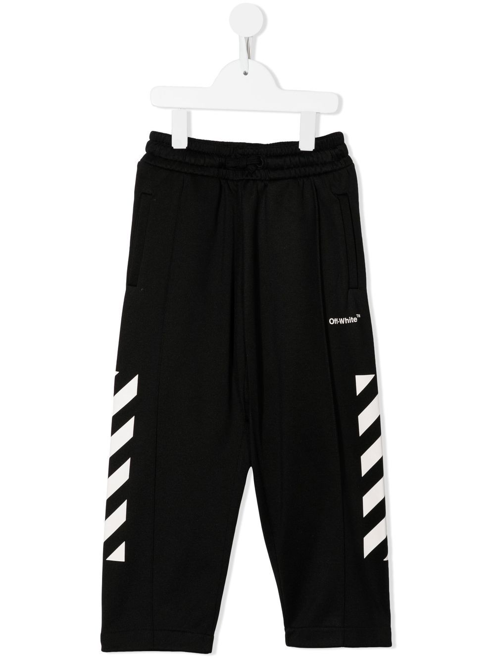 Off Helvetica printed joggers - Black