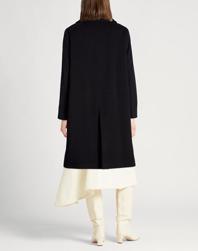 Icons Woman Coat Black Size 8 Wool, Polyamide, Cashmere