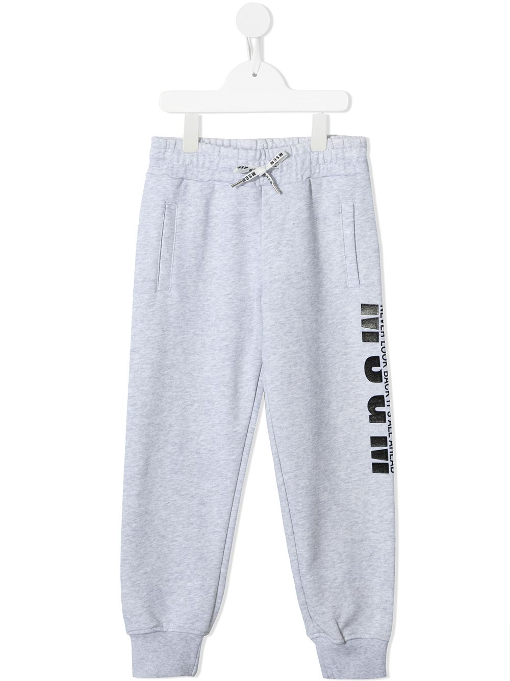 Logo-print track pants - Black