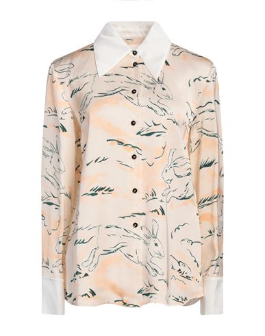 Jil Sander Woman Shirt Beige Size 2 Viscose