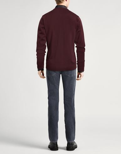 Man Sweater Chocolate brown Size 40 Merino Wool