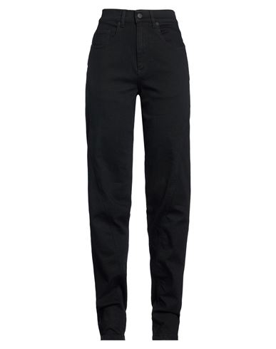 Woman Jeans Black Size 10 Cotton, Elastane