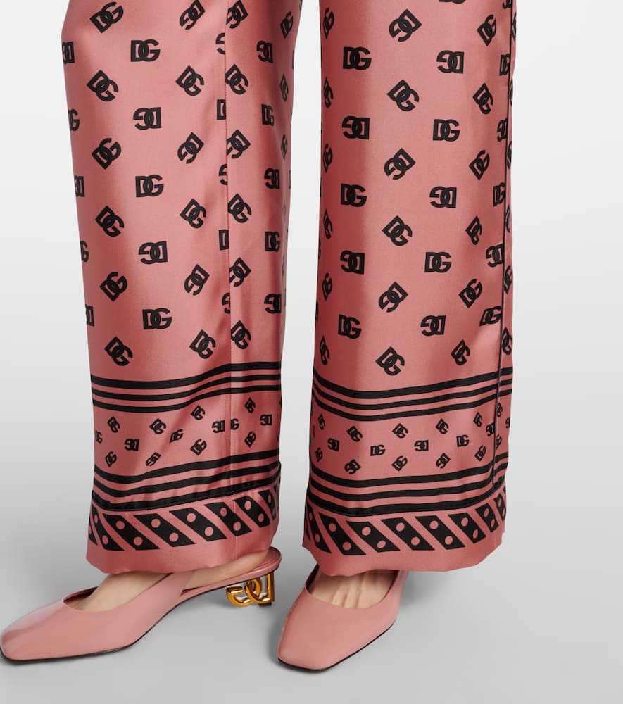 DG silk satin palazzo pants