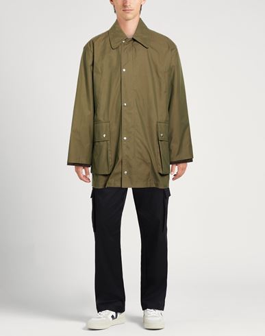 Man Coat Military green Size 40 Cotton, Polyester