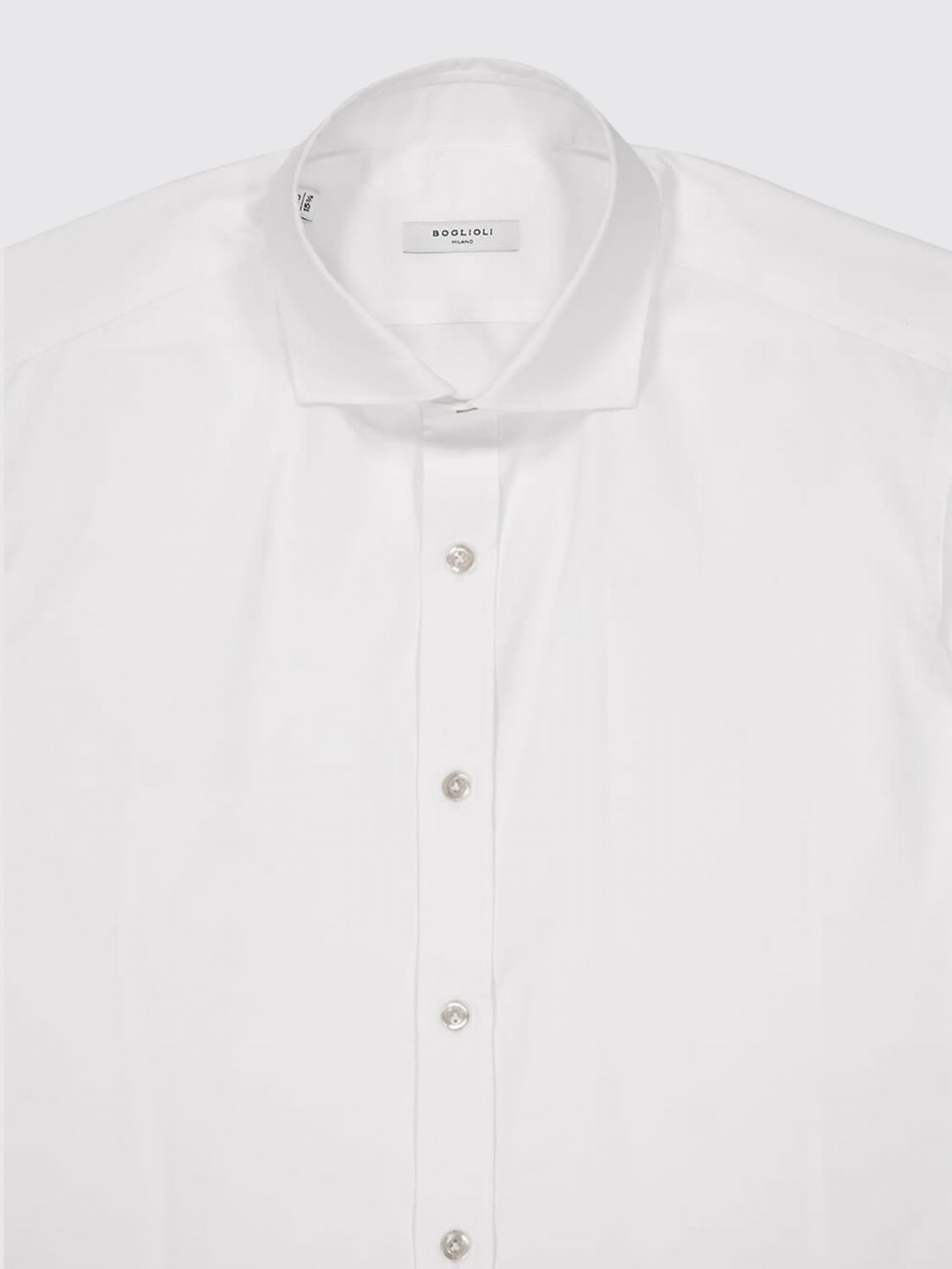 Cotton buttoned shirt - White