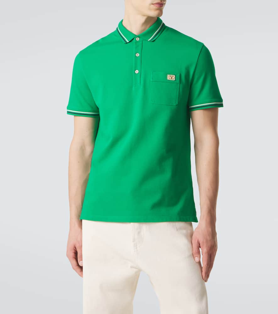 Cotton piqué polo shirt