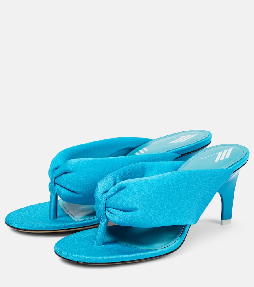 Satin thong sandals