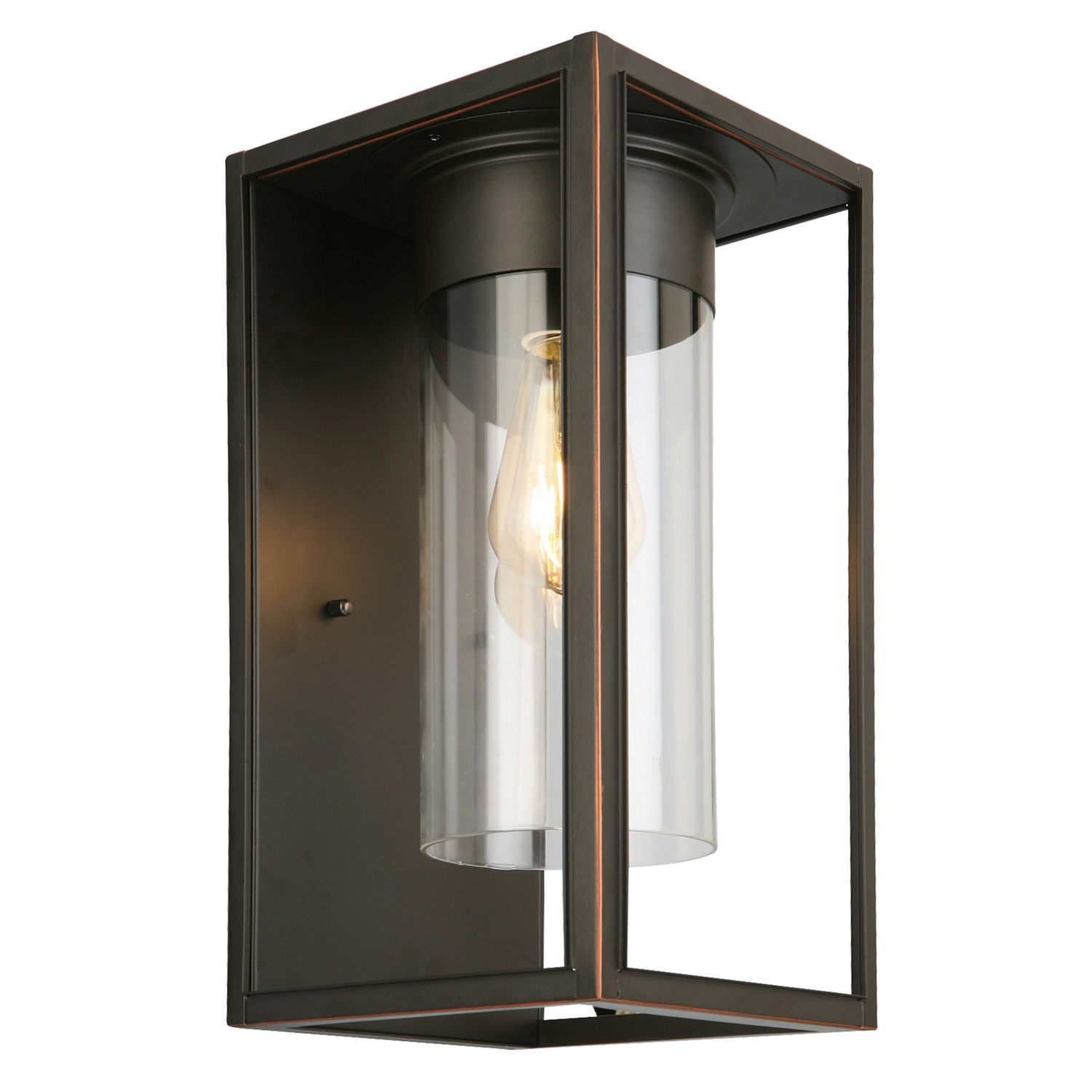 Oil Rubbed Bronze One Light Outdoor Wall Mount from the Walker Hill Collection