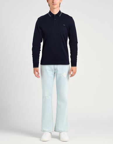 Man Polo shirt Midnight blue Size S Cotton