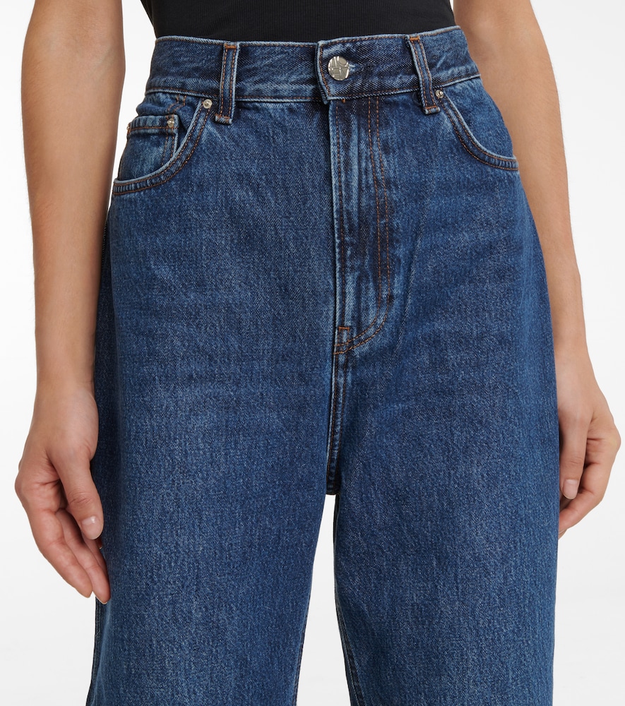 Toteme High-rise tapered jeans