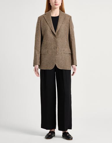 Officine Générale Woman Blazer Sand Size 6 Virgin Wool