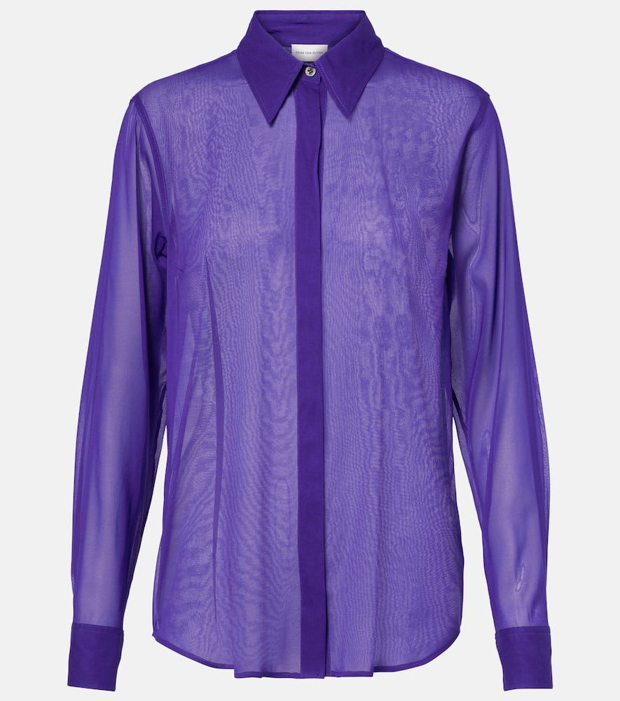 Silk-blend shirt