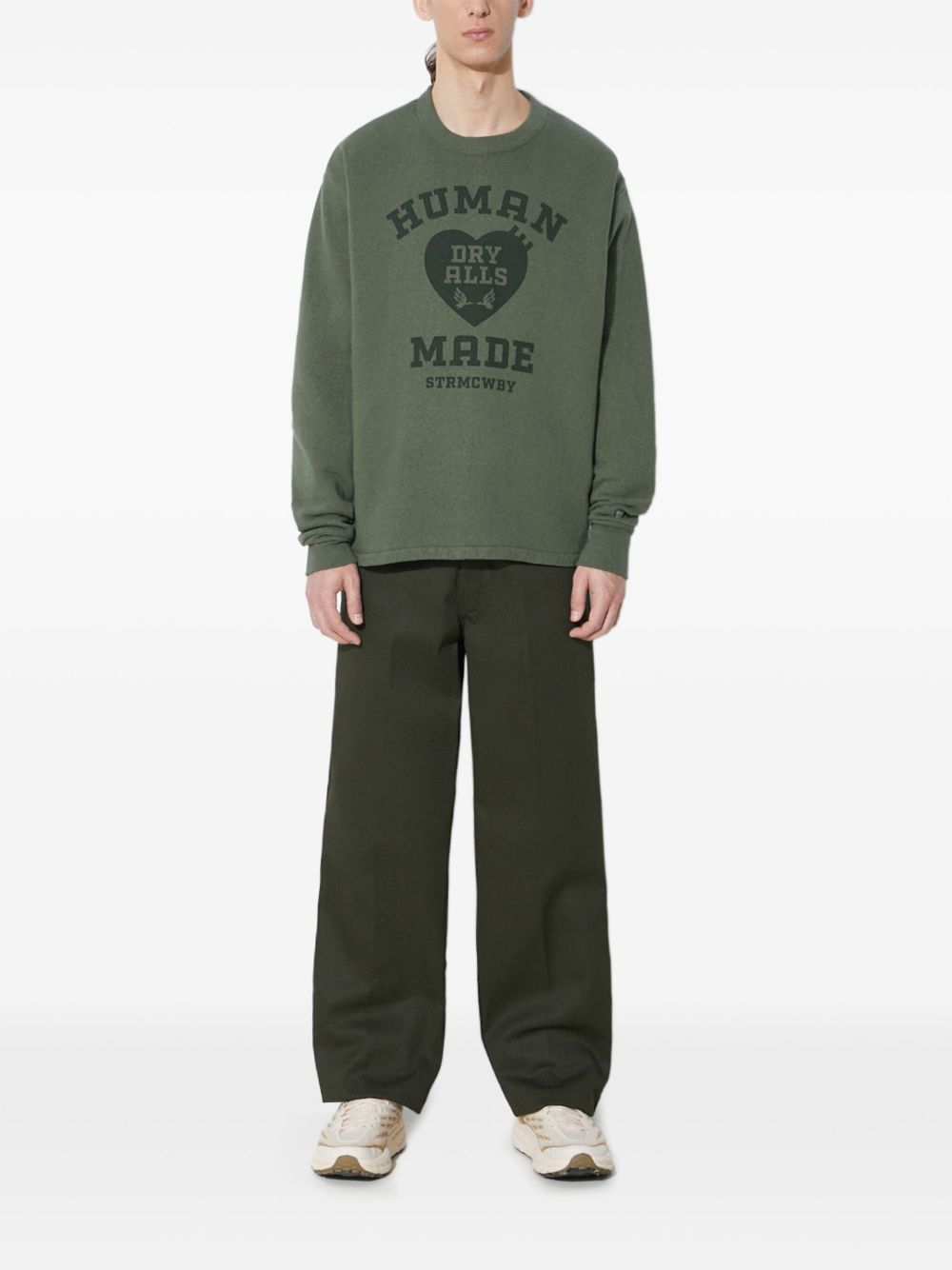 Logo-print sweatshirt - Green
