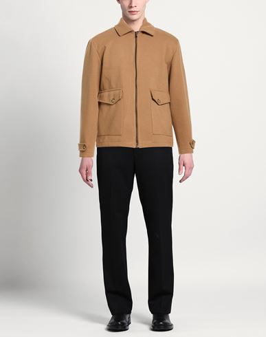 Man Jacket Camel Size 42 Polyester, Viscose, Wool