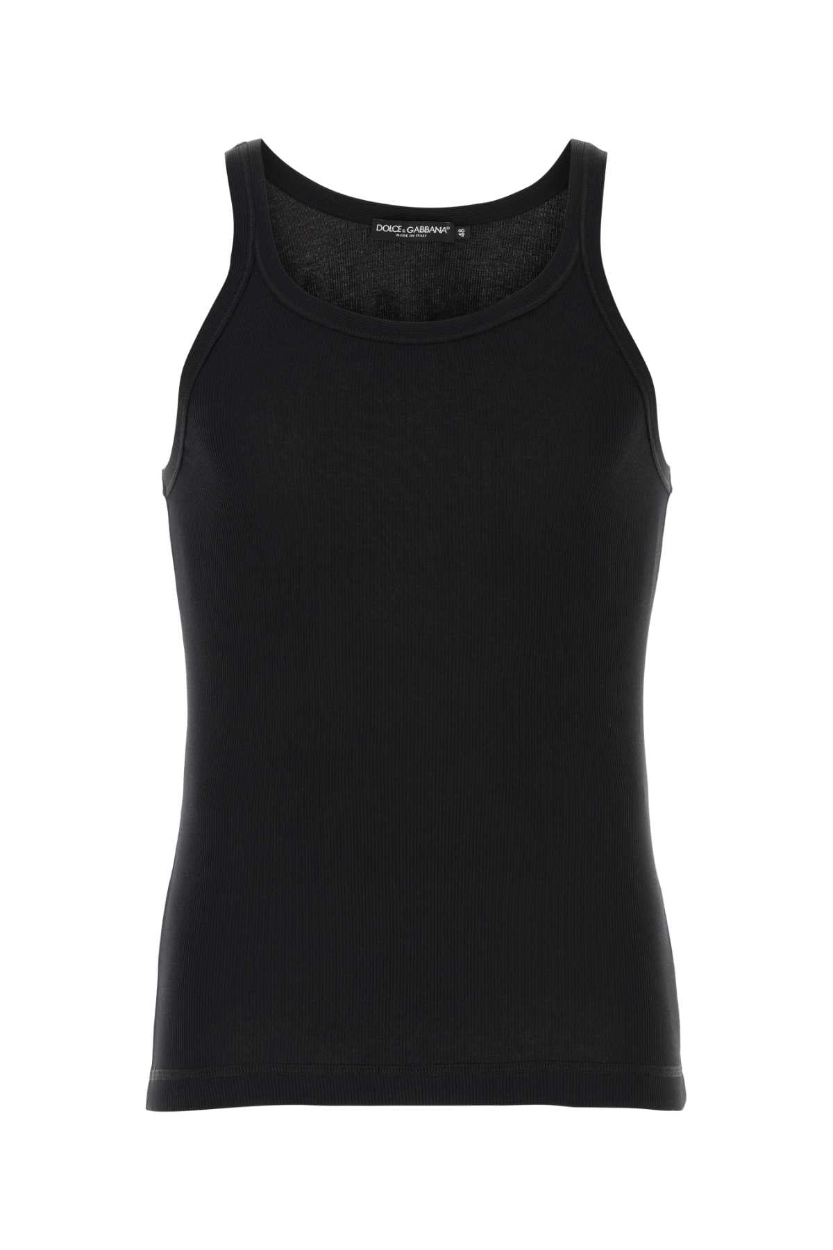 Cotton Tank Top — Black