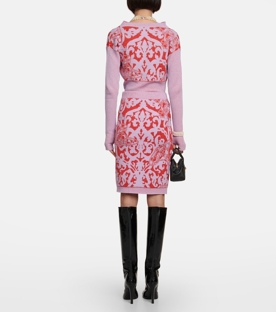 Vivienne Westwood Iron Orb jacquard midi skirt