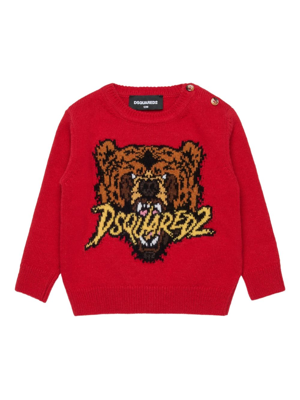 Intarsia-knit jumper