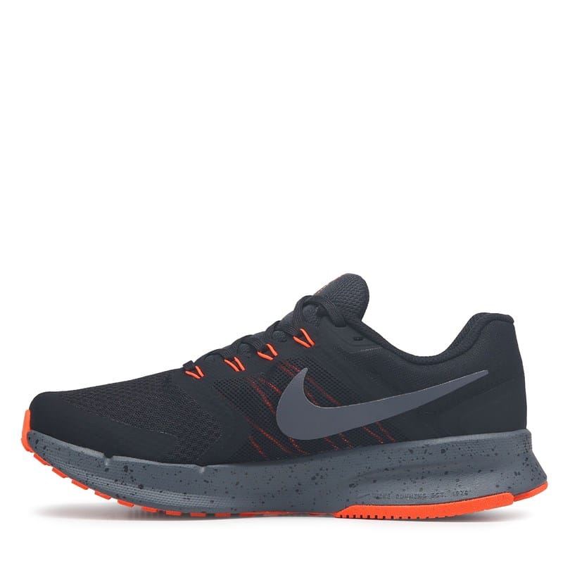 Men's Run Swift 3 Running Shoes (Black/Orange/Grey)