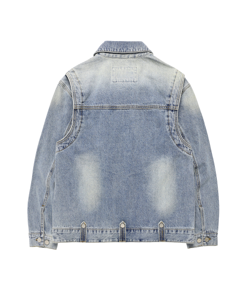 FADED DENIM JACKET BLUE