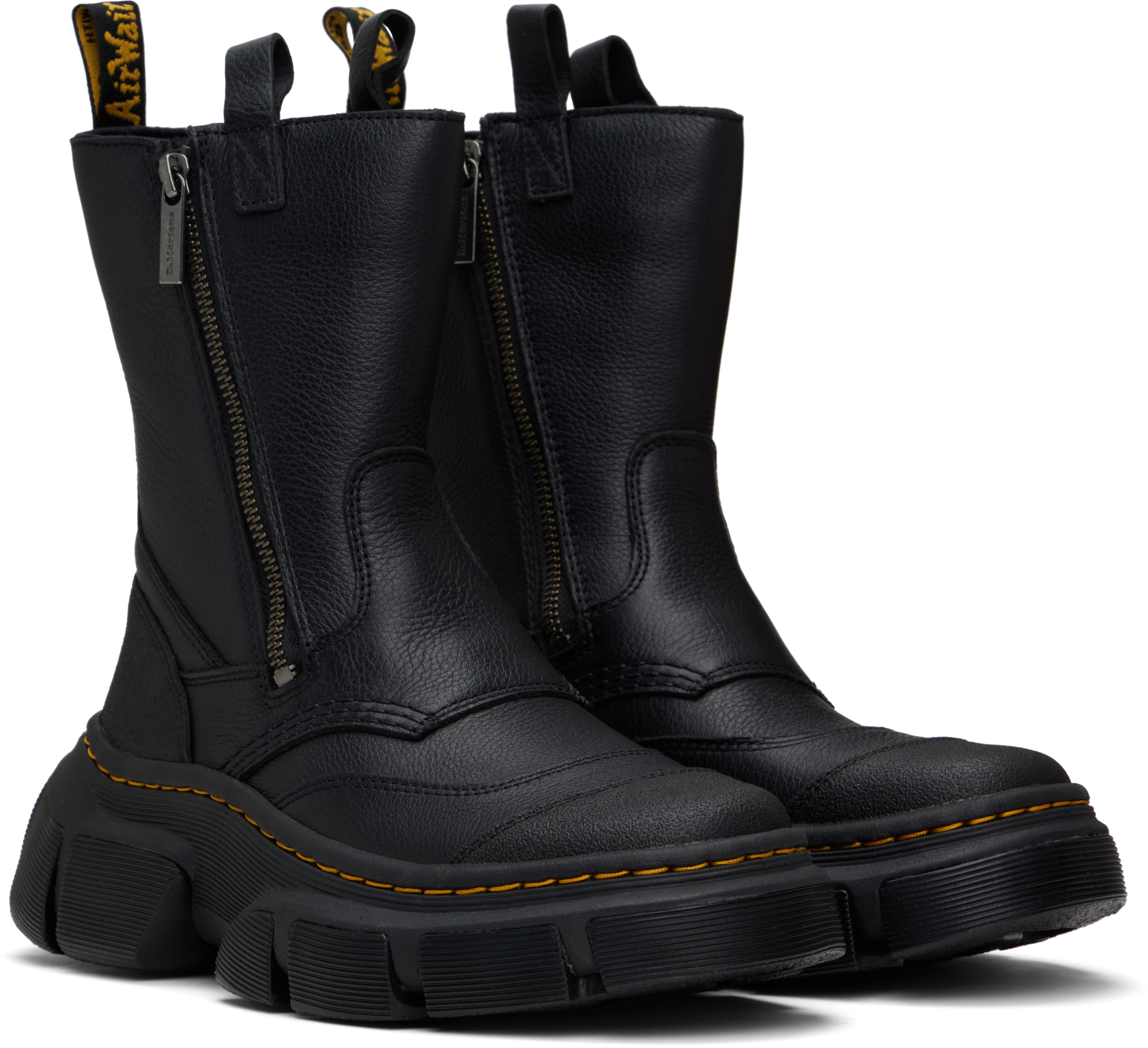 Dr. Martens Black DMXL Rigger Leather Boots