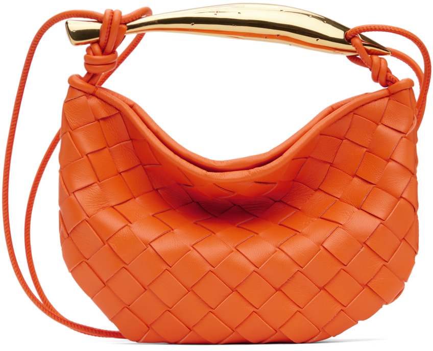 Bottega Veneta Orange Mini Sardine Bag