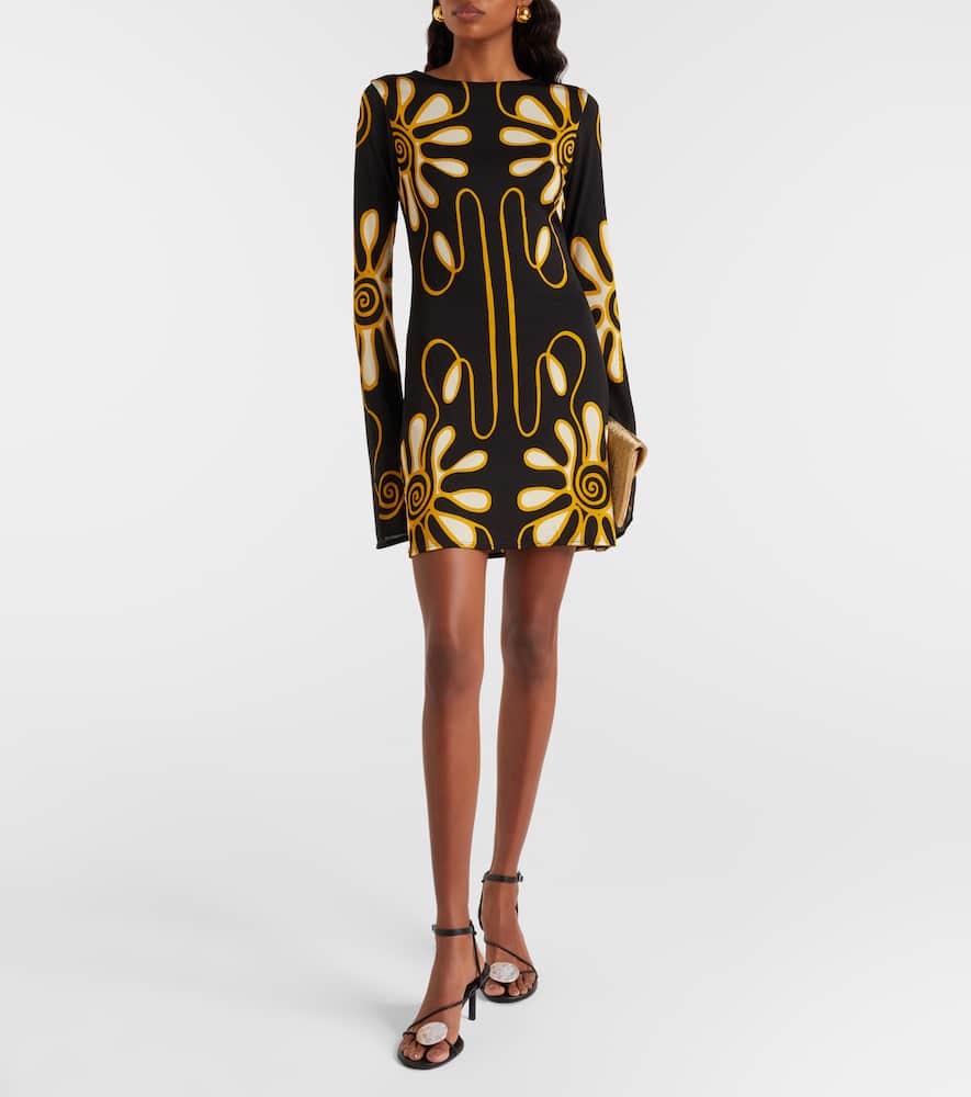 Maisha printed jersey minidress