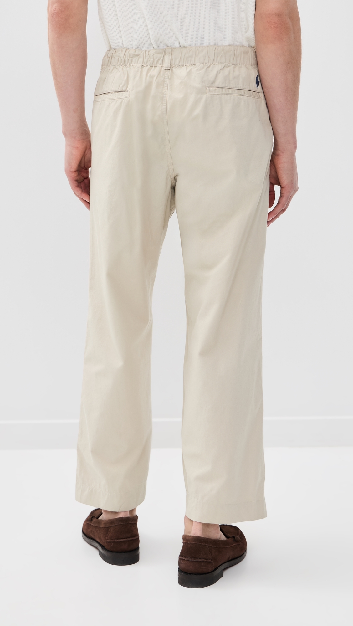 Featherweight Twill Prepster Easy Pleated Pants Stoneware Grey