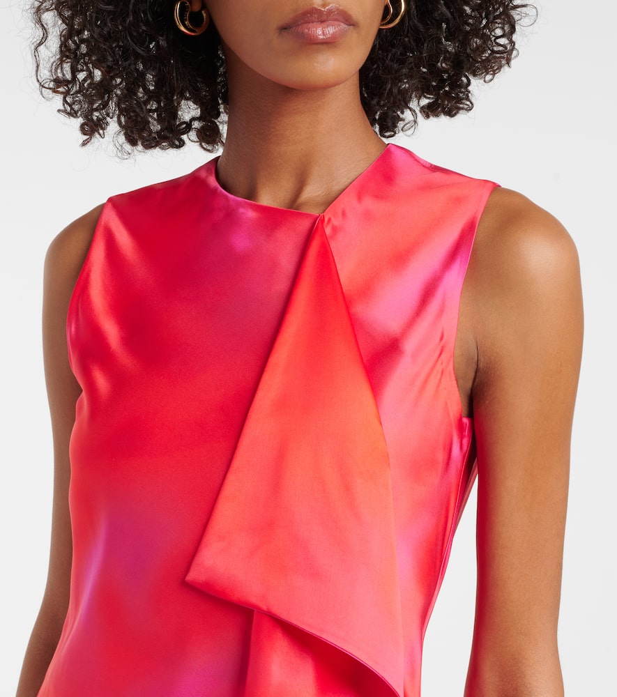 Kiara printed draped top