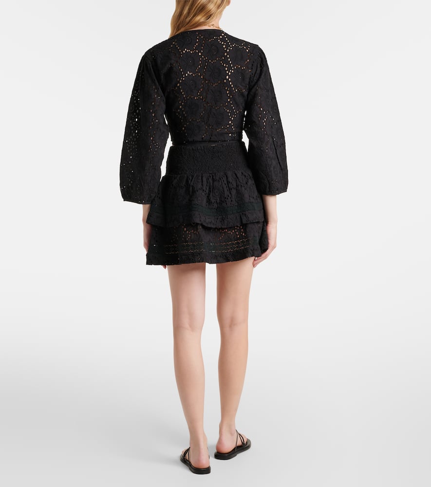 Melissa Odabash Pia cotton lace top