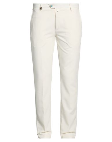 Man Pants Cream Size 38 Polyester, Viscose, Elastane