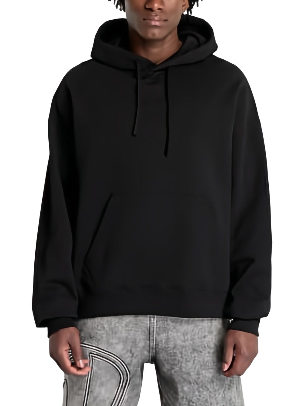 Printed hoodie - Black