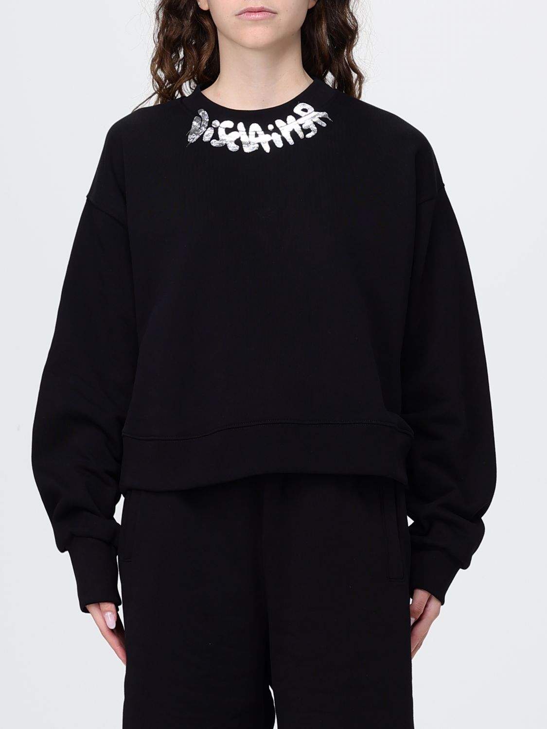 Sweatshirt Woman color Black