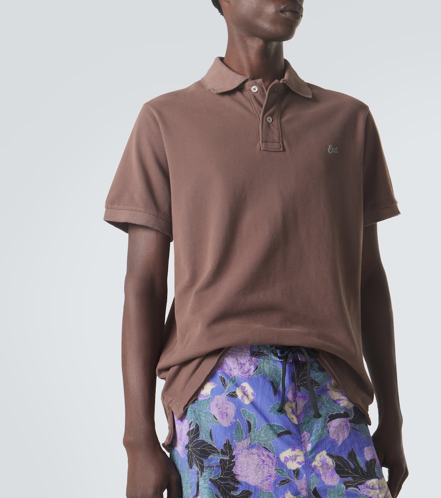 Cotton piqué polo shirt