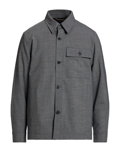 Man Jacket Grey Size 38 Polyester, Virgin Wool, Elastane
