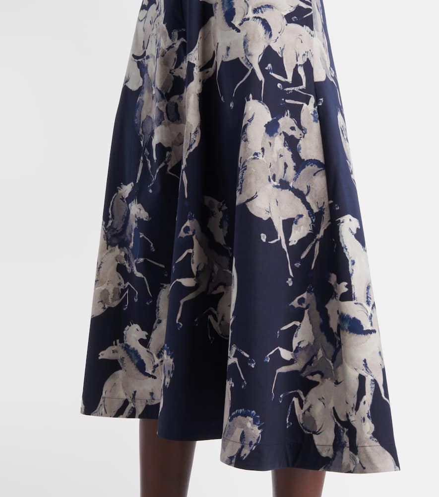 Kirsty printed cotton-blend wrap dress