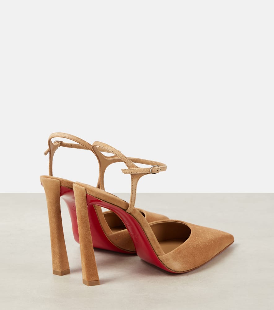Christian Louboutin Condora Riviera 100 suede slingback pumps