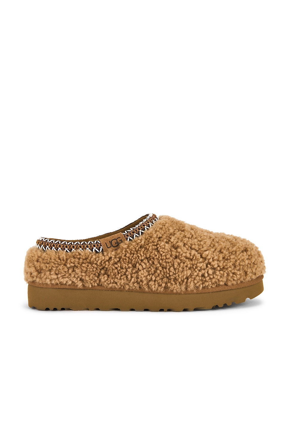 UGG Tasman Maxi Curly Slipper in Brown