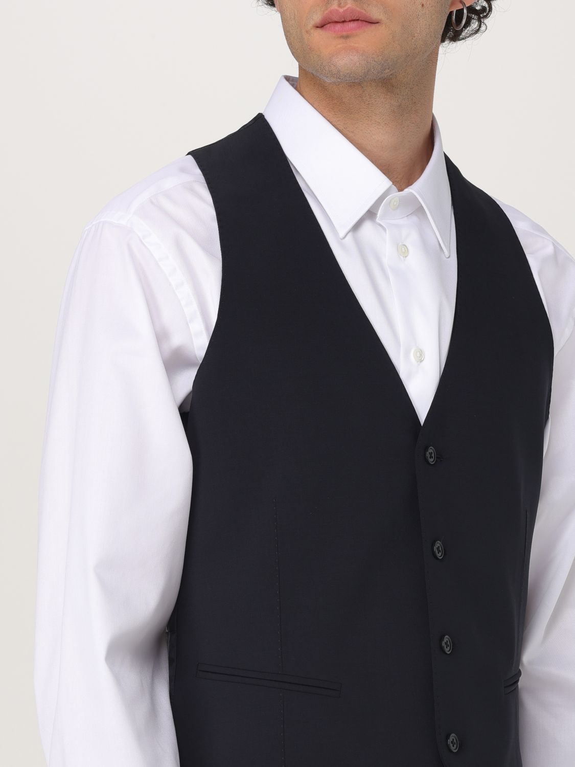 Wool waistcoat - Black