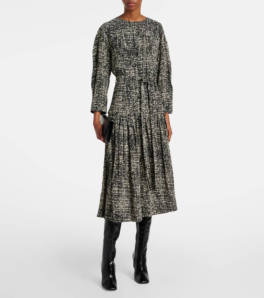 Harlow printed crêpe midi dress