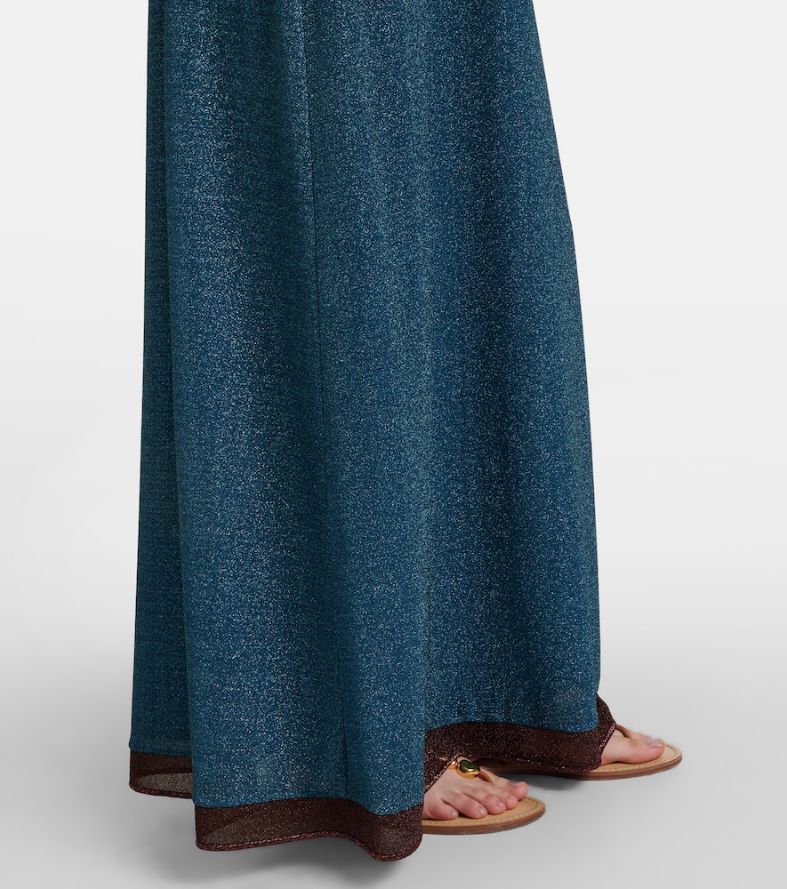Oséree Lumière cutout halterneck maxi dress