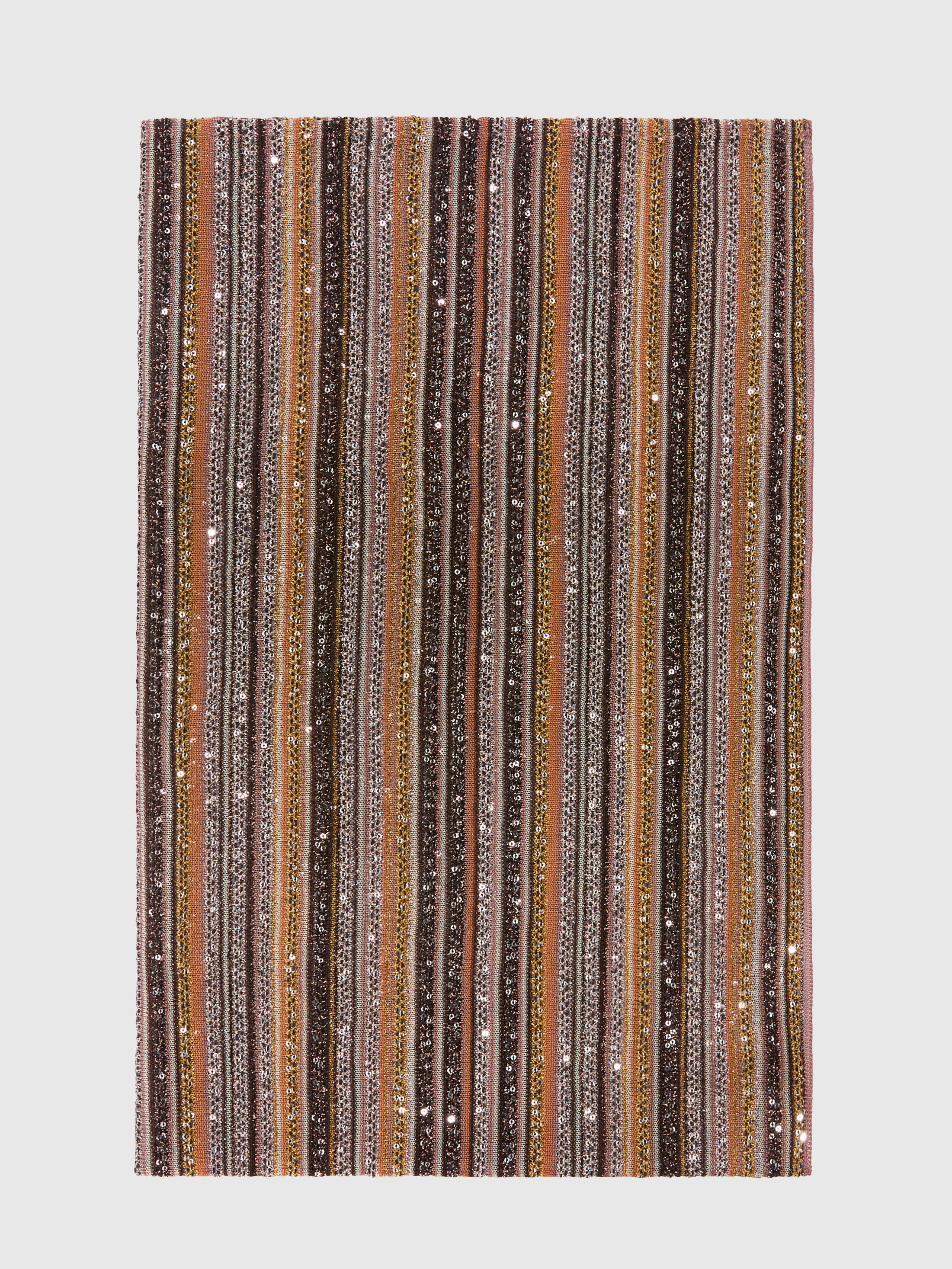Missoni - Ribbed lamé viscose stole with sequins, Women, Gold& Beige, : UNIC