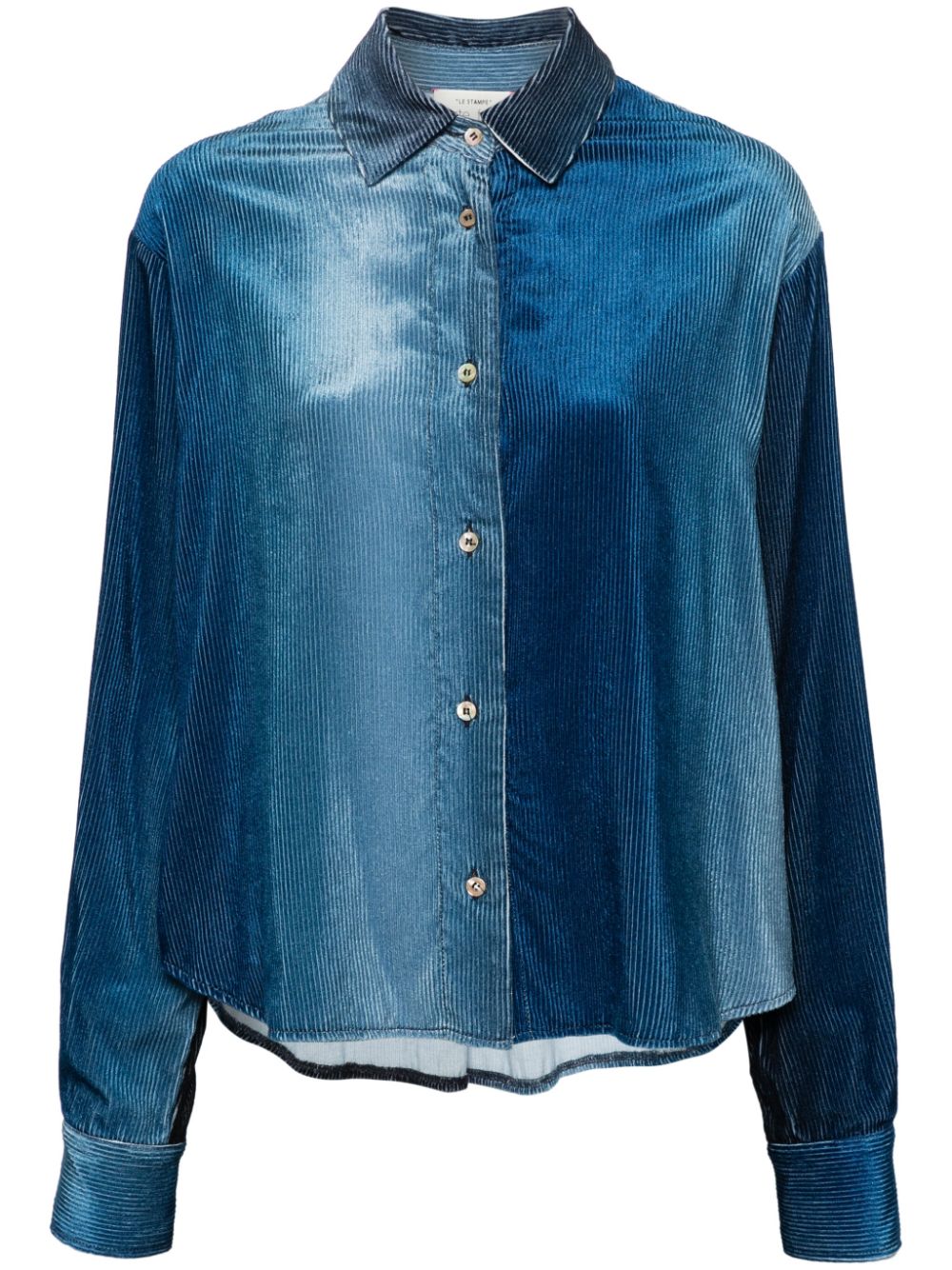 Gradient corduroy shirt - Blue