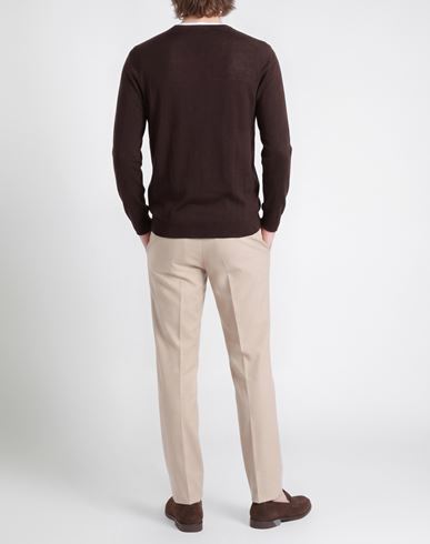 Man Sweater Dark brown Size 36 Wool